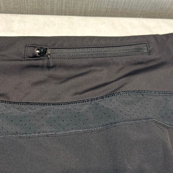Athleta Run With It Skort 16" Sz Large Black Skirt Pocket Quick Dry Athleisure - Picture 5 of 9